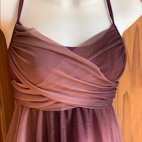 Sparkly Purple Dance Performance Dress - Picture 2 of 14
